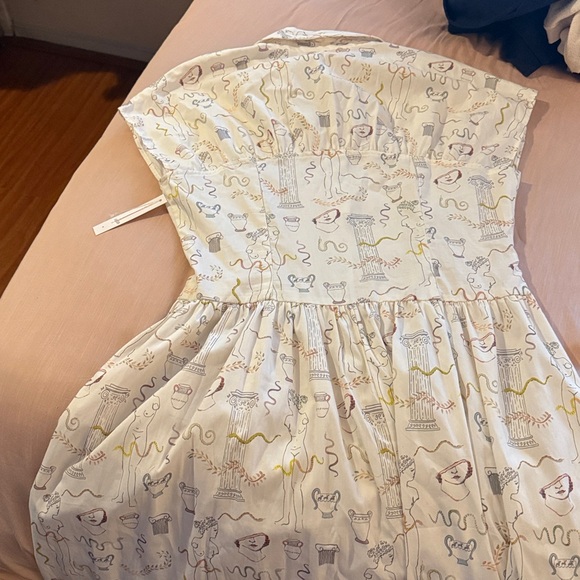 NWT Lisa Says Gah Joan Shirt Dress in A Day at the Museum Print - Size medium - Picture 8 of 10